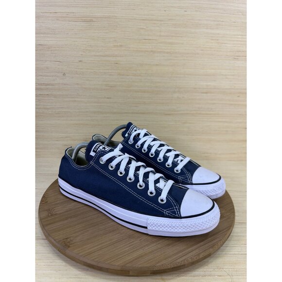NEW Converse Chuck Taylor All Star Low Navy Blue Canvas Athletic Shoes Mens 9 - Picture 3 of 8